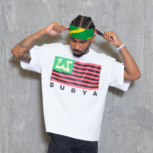"PAN FLAG" TEE (WHITE)