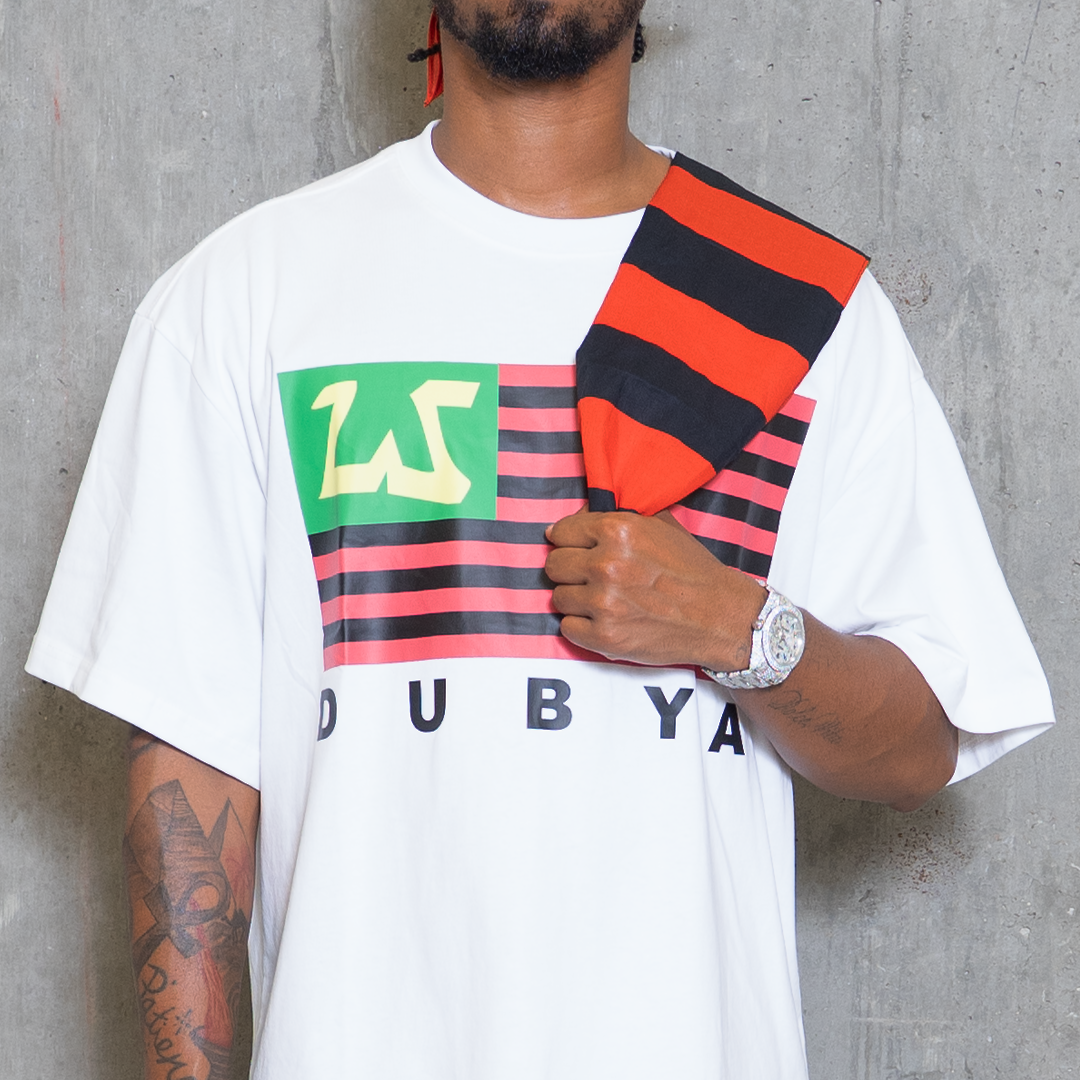 "PAN FLAG" TEE (WHITE)